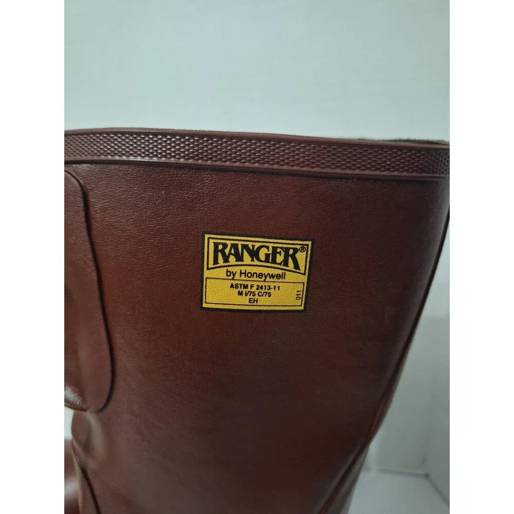 Ranger Honeywell Rubber Insulated Steel Toe Work Boots Sz 10 Red ASTM F2413-11